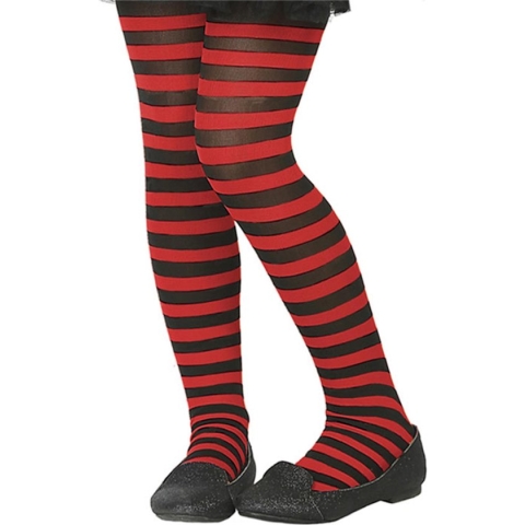 ATOSA - Rood en zwart gestreepte panty voor kinderen - Accessoires > Panty's en kousen