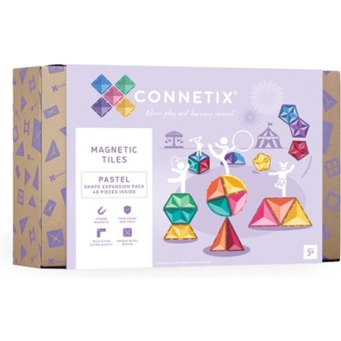 Connetix - Pastel Shape Expension Pack | 48 Stuks
