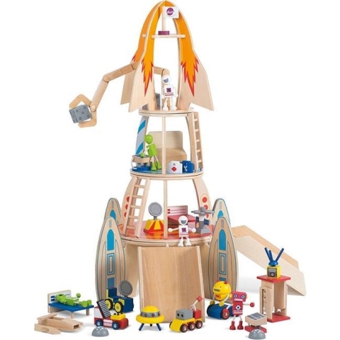 Speelset Plum Super Space Rocket hout