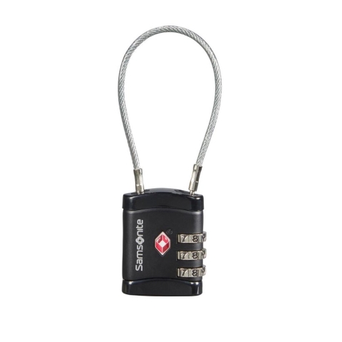Samsonite  - Global Ta Cablelock 3 Dial Tsa Black