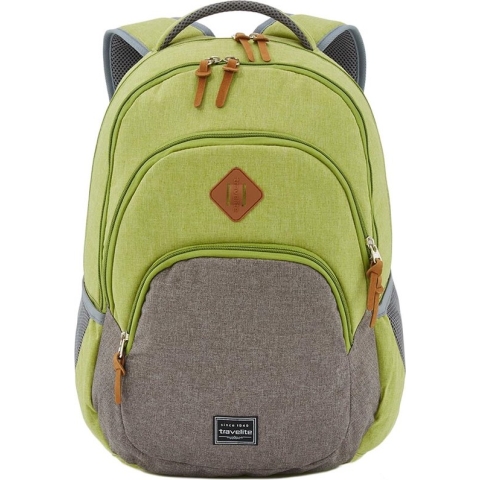 Travelite Laptop Rugzak / Rugtas / Laptoptas / Werktas - Basics - Groen - 15 inch