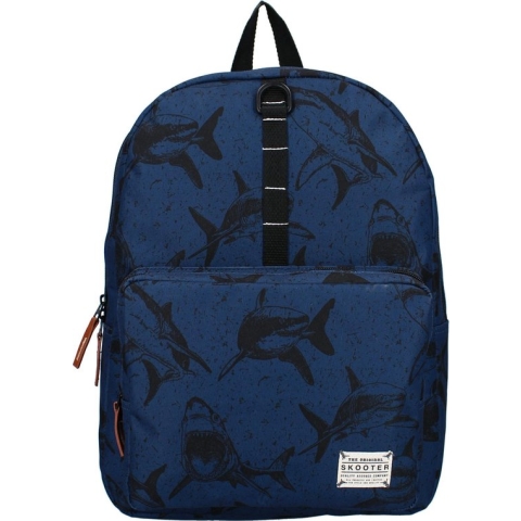 Skooter Dangerous Group Rugzak Jongen - Rugtas Kind - Blauw - Haai