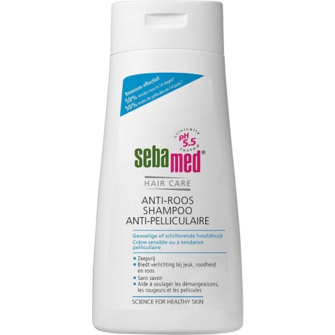 Sebamed Anti-Roos Shampoo - Zeepvrij - 50% minder roos binnen 14 dagen - Piroctone olamine vermindert jeuk, roodheid en irritatie - 400 ml