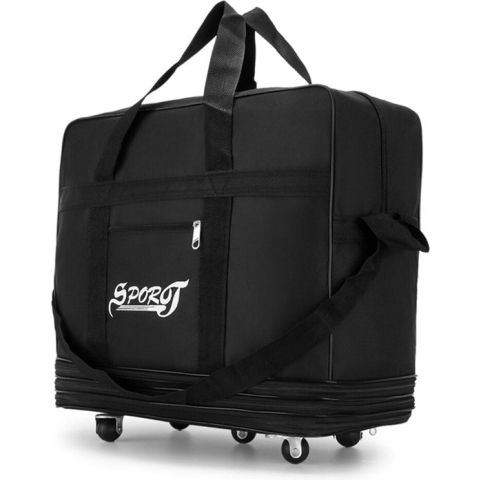 Uitbreidbare koffers - Bagagetas - Draagbare reiskoffer - Air Carrier Bag - Unisex uitbreidbare opvouwbare Oxford-koffertassen - w Wielen - Maat M