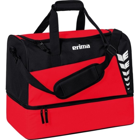 ​ERIMA Six Wings Sporttas Met Bodemvak Maat S Rood-Zwart