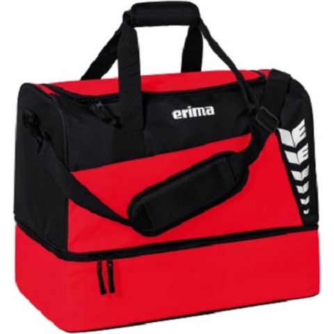 ​ERIMA Six Wings Sporttas Met Bodemvak Maat L Rood-Zwart