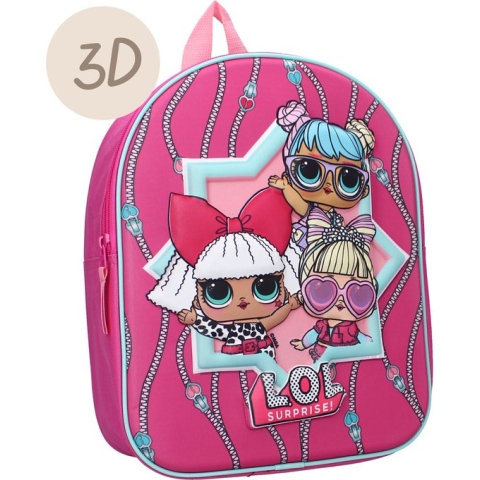Backpack 3D L.O.L. Surprise! Today Was Fun - Pink,fuchsia One