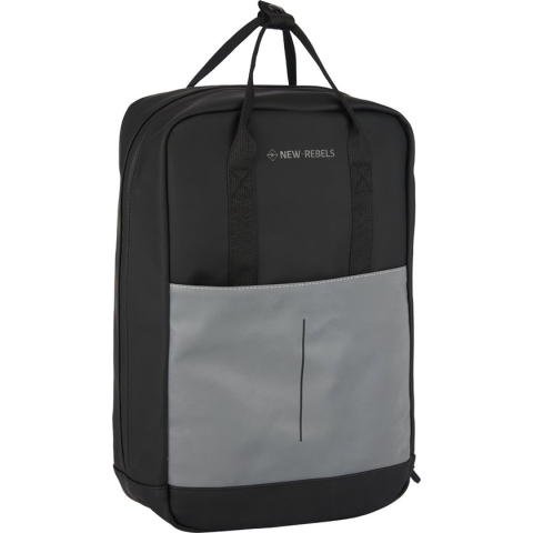 New Rebels Bowie Cape Coral Zwart 15L Rugzak Reflectie Waterafstotend Laptop 13.3