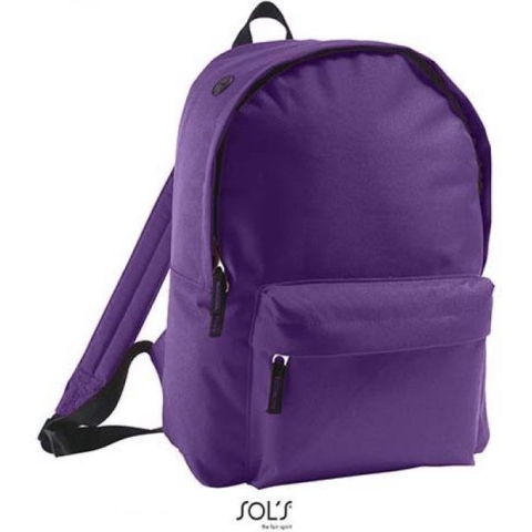 Rugtas Dark Purple - Rugzak - 16 liter - Backpack - Voorzak met ritssluiting - Verstelbaar en versterkte schouderriemen