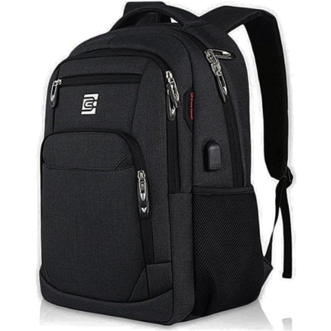 Laptop Rugtas - Zakelijke rugzak - Schoolrugzak 15,6 inch - 25L, 3 vakken - zwart