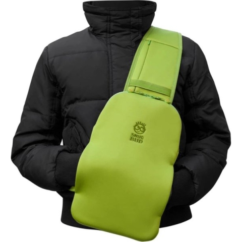 Snugbud Classic – bodywarmer rugzak met warmte kruik – Groen - Oranje