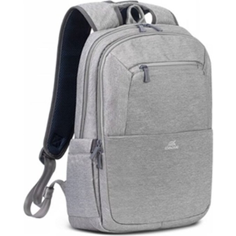 RivaCase 7760- Laptop Rugzak - 15.6 Inch - Extra vak voor 10.1 Inch tablet - Grijs