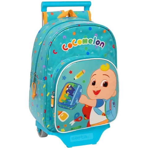 Schoolrugzak met Wielen CoComelon Back to class Licht Blauw (26 x 34 x 11 cm)