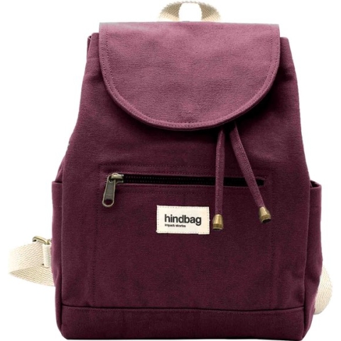 Hindbag rugtas Eliot mini - paars - van Biologisch GOTS katoen