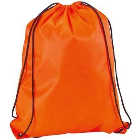 Neon oranje gymtas met rijgkoord
