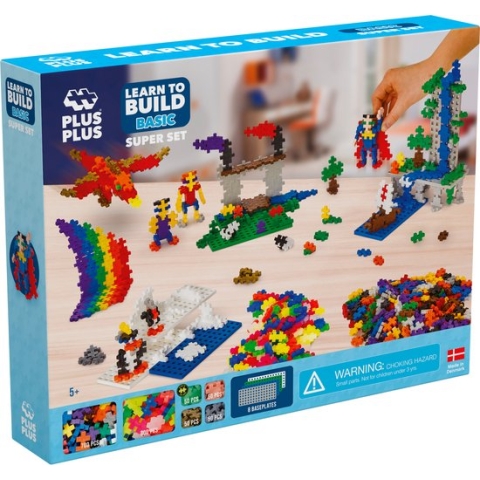 Plus-Plus - Learn To Build Basic - Super Set - 1200 Delig - Vanaf 5 Jaar