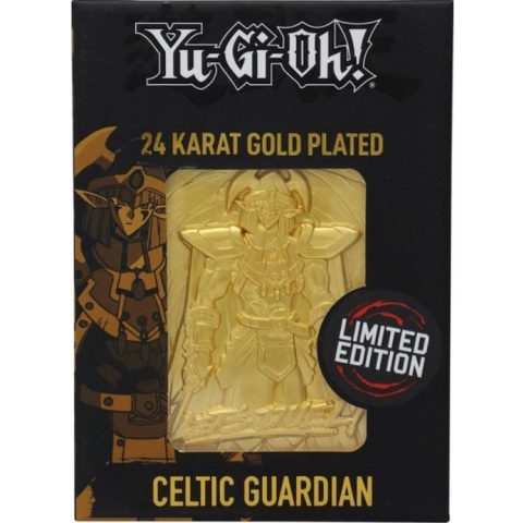 Yu-Gi-Oh! 24 Karat Gold Plated Card Celtic Guardian - Limited Edition to 5000 worldwide