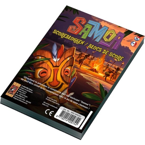 Scoreblokken Samoa drie stuks Kaartspel