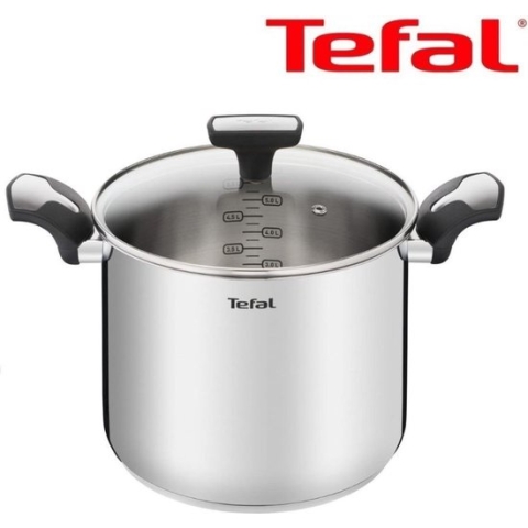 Tefal Emotion hoge kookpan 22 cm doorsnee E3016104 - 6,1 ltr - voor pasta of soep