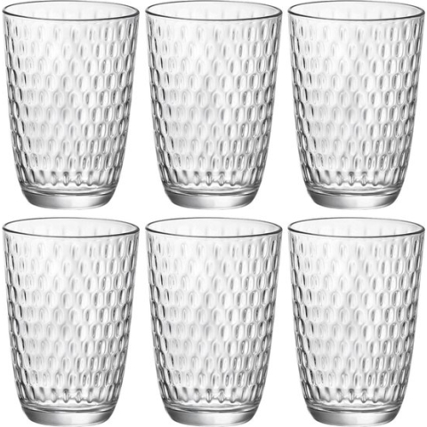 Bormioli Rocco Slot Glazen - Longdrinkglazen - 39 cl - 6 stuks