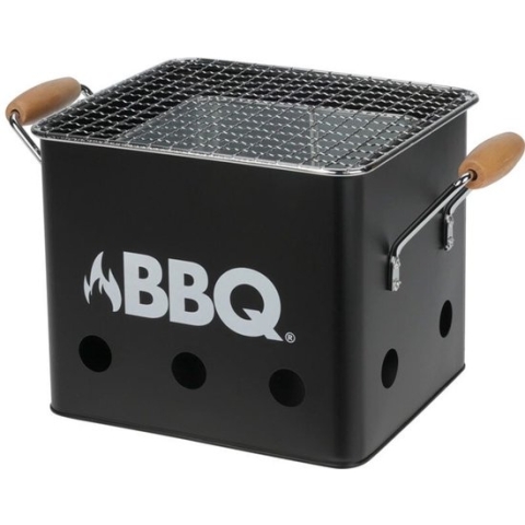 Kubus - Mini-Barbecue - mat Zwart - 18x15xH15cm