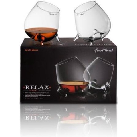 FInal Touch - Cognac Glazen - Brandy Tumblers Snifter gebogen glazen - Set van 2