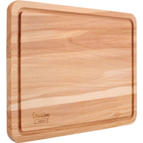 Creative Home Houten Snijplank | 30,5 x 22,5 x 1,5 cm | Natuurlijk Beukenhout