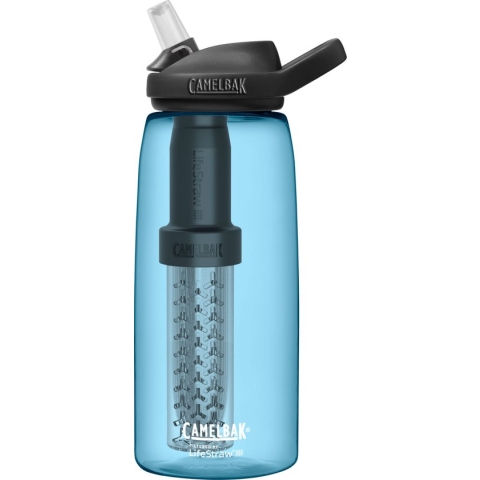 CamelBak Eddy+ filtered by LifeStraw - Drinkfles - 1 L - Blauw (True Blue)