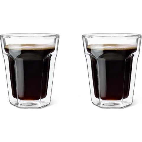 Leopold Vienna - Dubbelwandig glas Koffie 220ml (set van twee stuks)