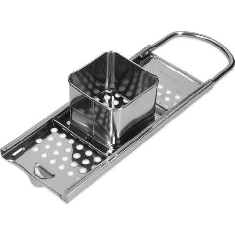 Navaris spätzlerasp - Spätzle maker van roestvrij staal - Rasp om spaetzle mee te maken - Met comfortabele handgreep - Vaatwasserbestendig