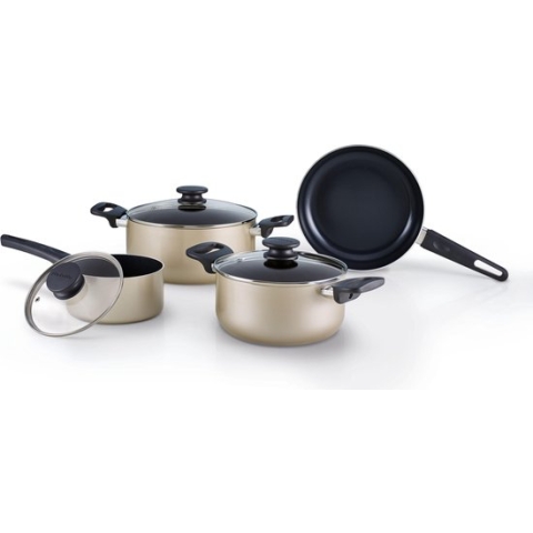 BRABANTIA START 2 COOK Pannenset - 4 delig - inductie - keramische anti aanbaklaag - pfas vrij