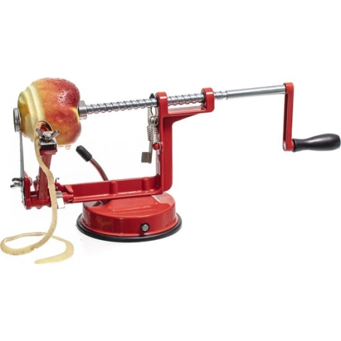 Sareva Appelschilmachine / Aardappelschilmachine - met zuignap - Rood