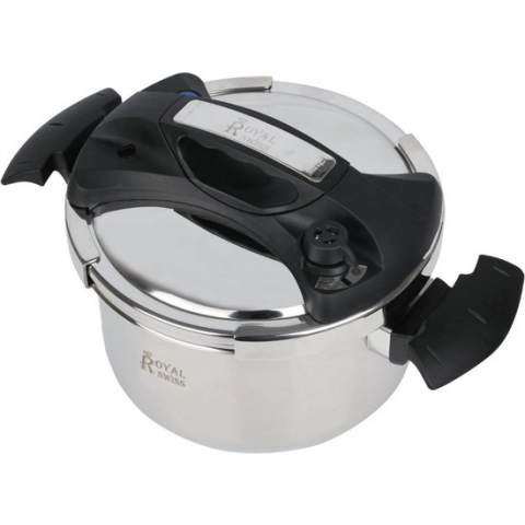 Royal Swiss Snelkookpan Met Marble Coating 8 Liter