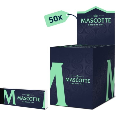 Mascotte - King size tips - Filter tips - Filter tips books - Doos 50 stuks
