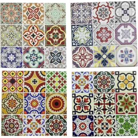 Placemat DKD Home Decor Blauw Kurk (20 x 20 x 1 cm) (4 pcs)