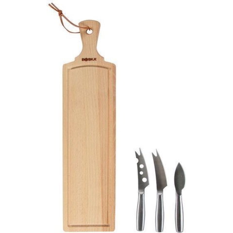 Boska Kaasset Amigo - Kaasplank Incl. 3 kaasmesjes - RVS
