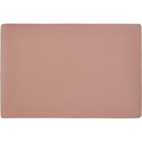 Zeller placemats lederlook - 1x - 45 x 30 cm - zalmroze