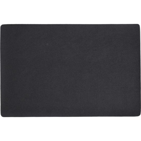 Zeller placemats lederlook - 1x - 45 x 30 cm - zwart
