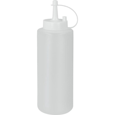 Metaltex 252960 375ml knijpfles - doseerfles - garneerfles - sausfles - knijpfles transparant - knijpflessen