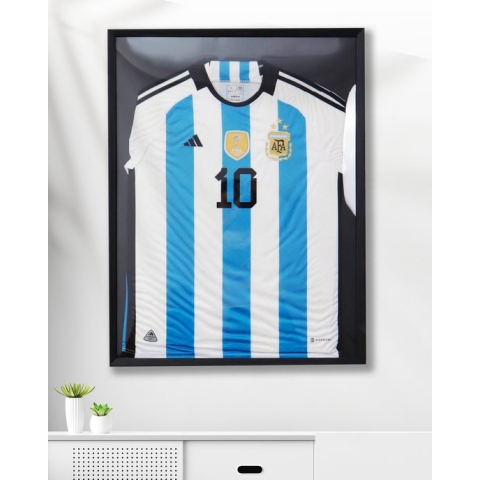 Marvish - Wissellijst - Boxframe - Inlijsten Voetbal Shirt - Diepe Lijst - Fotolijst - 60x80 cm - Shirt in Lijst - zwart