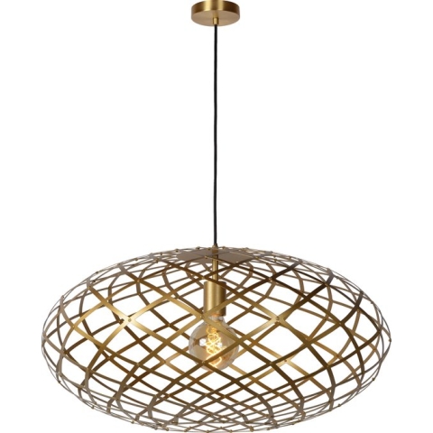 Lucide WOLFRAM Hanglamp - Ø 65 cm - 1xE27 - Mat Goud / Messing