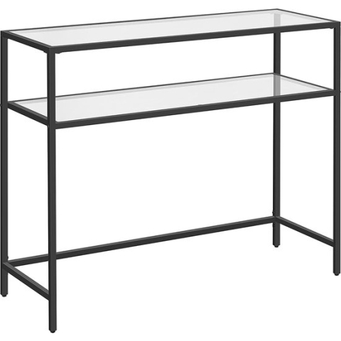 Dressoir - Sidetable - Console tafel - Bijzettafel - Wandtafel - Woonkamertafel - 100 x 80 x 35 cm - Zwart