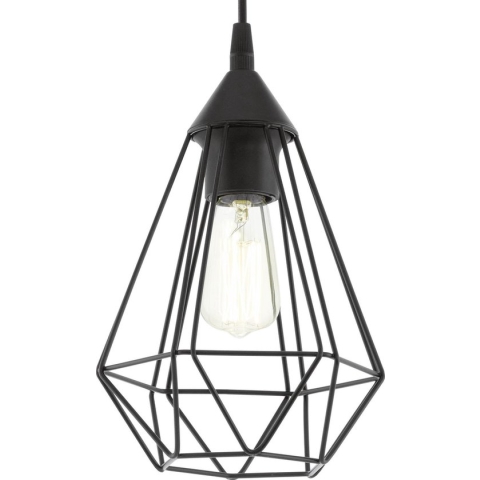 EGLO Tarbes Hanglamp - E27 - Ø 17,5 cm - Zwart