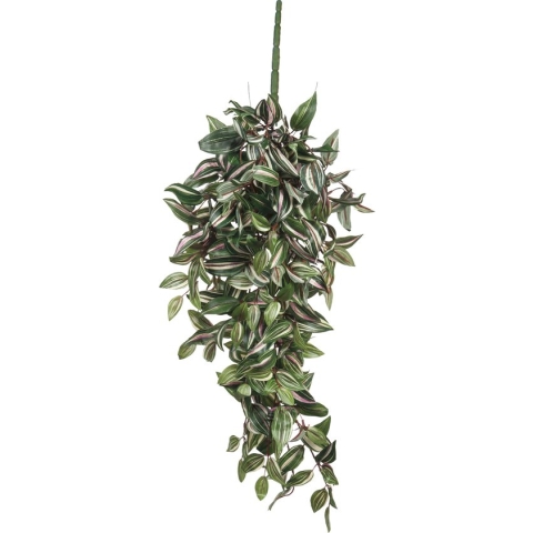 Mica Decorations Tradescantia Kunst Hangplant - L15 x B30 x H80 cm - Groen