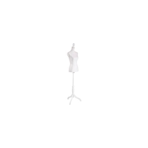tectake - paspop - damesbuste torso - wit - hoogte verstelbaar - 402566