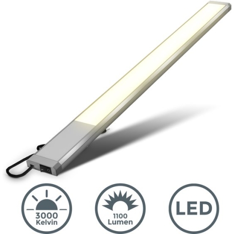 B.K.Licht - LED Keukenverlichting - onderbouwverlichting - kastverlichting  - l: 57.5cm - 3.000K - 1.100Lm - 10W LED