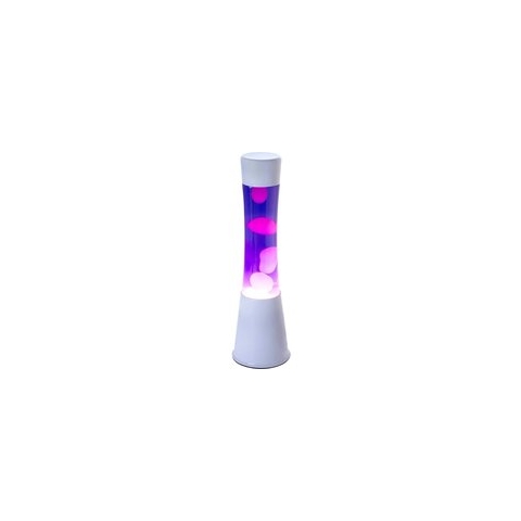 Fisura Lavalamp Wit Met Paarse Vloeistof En Witte Lava