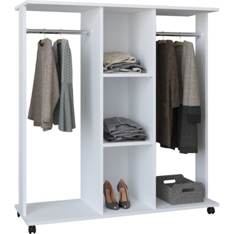VCM Open garderobe inloop mobiele kledingrek Garderobe wielen Ralosa Open garderobe inloop mobiele kledingrek Garderobe wielen Ralosa