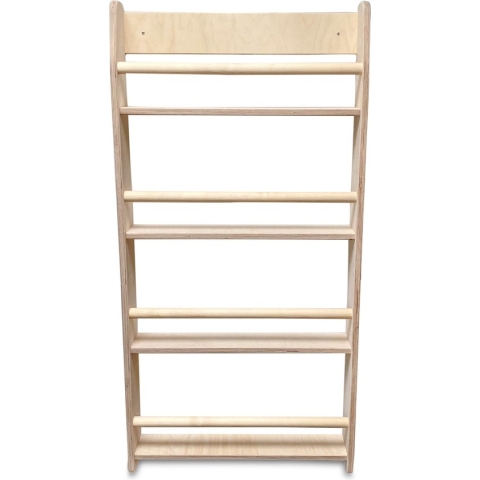 Montessori boekenrek kinderkamer | 4 planken - blank | toddie.nl