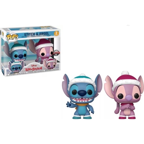 Funko Pop! 2-Pack: Lilo & Stitch - Winter Stitch & Angel  2-Pack Exclusive